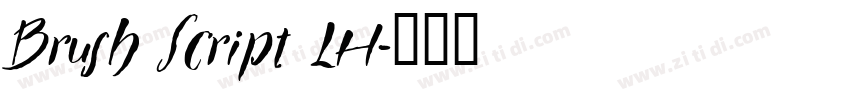 Brush Script LH字体转换
